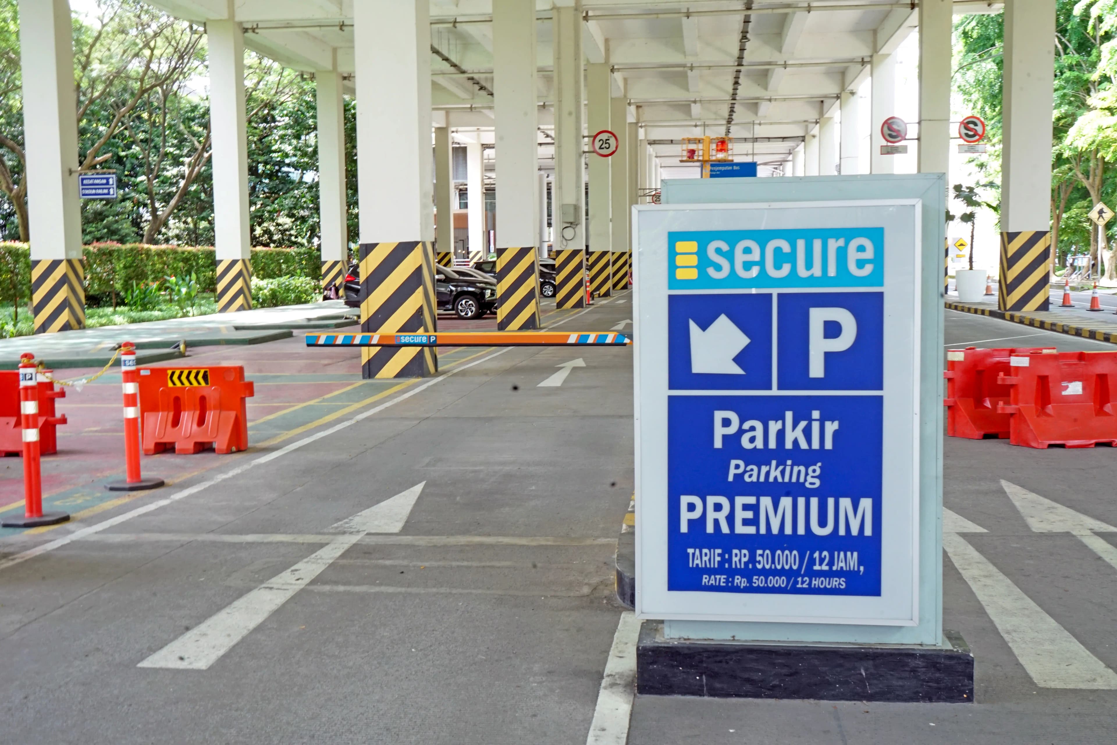 Foto area parkir Zona B